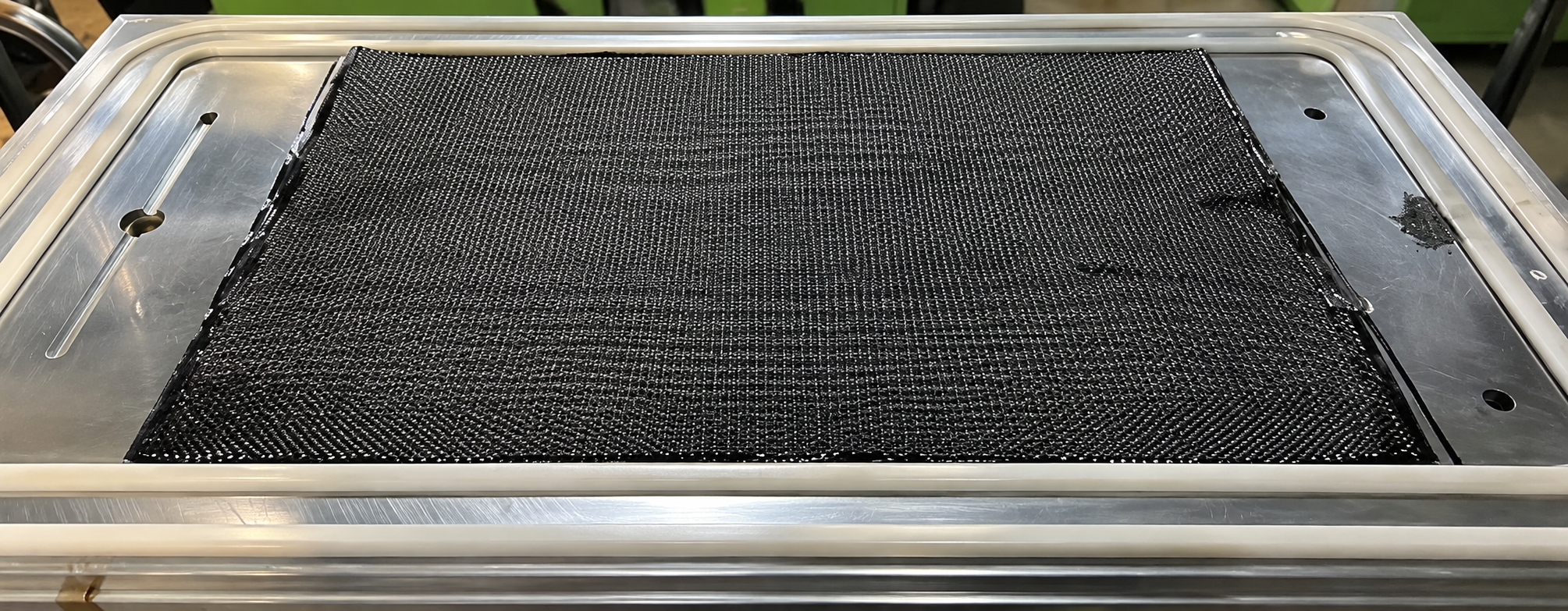 Composite manufacturing setup used during bachelor thesis